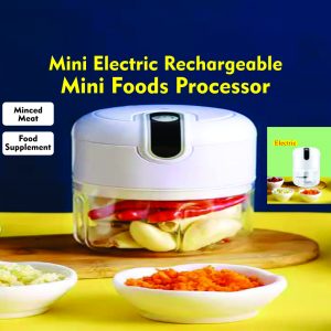 Mini Electric Rechargeable Foods Processor
